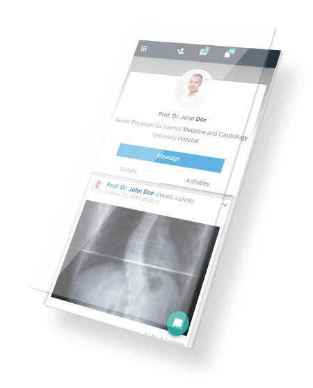 App zeigt mobile User Profil-Seite